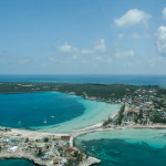 Governor's Harbour and Cupid's Cay from the air