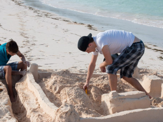 Who says sandcastles are just for little kids?